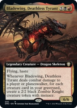 Bladewing Deathless Tyrant (Extended Art) (85) [DMC] - MTG Single