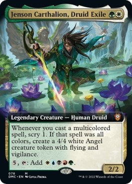 Jenson Carthalion Druid Exile (Extended Art) (78) [DMC] - MTG Single