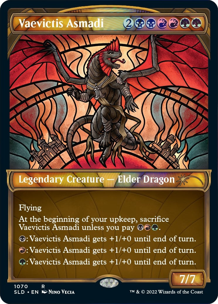 Vaevictis Asmadi (Stained Glass) (Textured Foil) (1070) [SLD] - MTG Single