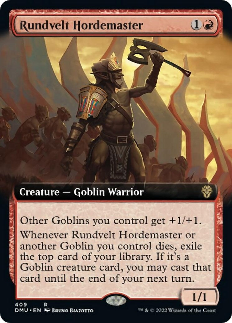 Rundvelt Hordemaster (Extended Art) (409) [DMU] - MTG Single