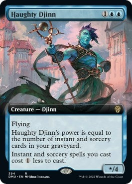 Haughty Djinn (Extended Art) (394) [DMU] - MTG Single