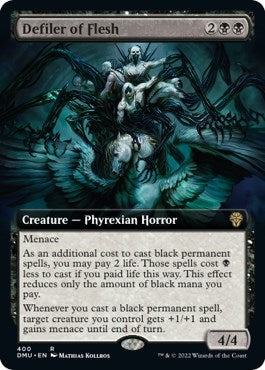Defiler of Flesh (Extended Art) (400) [DMU] - MTG Single