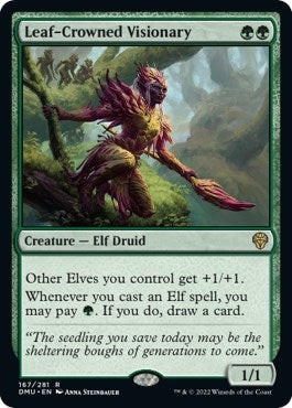 Leaf-Crowned Visionary (167) [DMU] - MTG Single