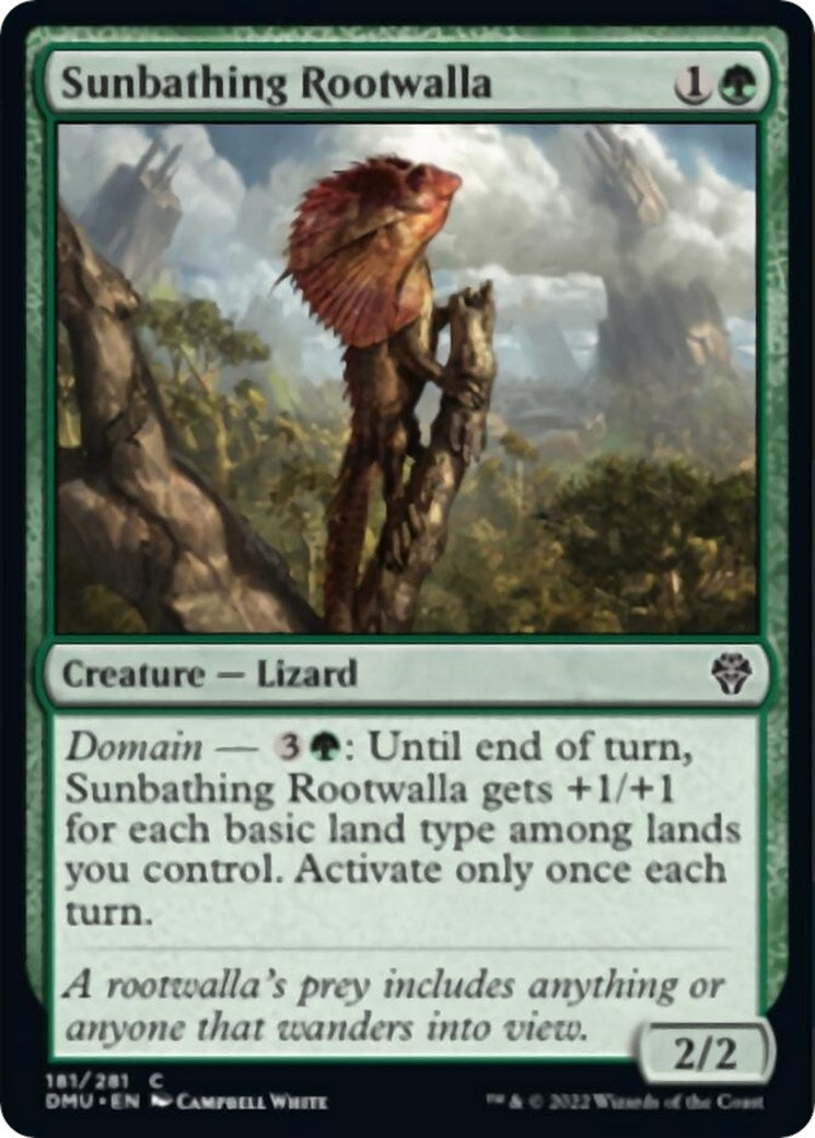 Sunbathing Rootwalla (181) [DMU] - MTG Single
