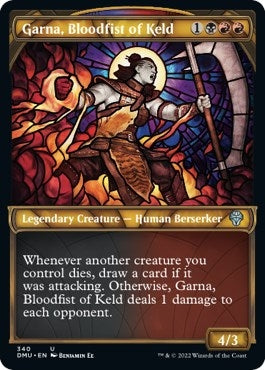 Garna Bloodfist of Keld (Textured Foil) (340) [DMU] - MTG Single