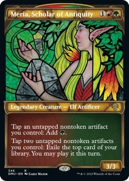 Meria Scholar of Antiquity (Textured Foil) (346) [DMU] - MTG Single