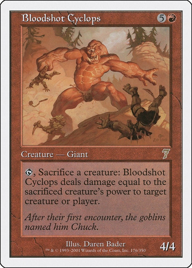 Bloodshot Cyclops (176) [7ED] - MTG Single