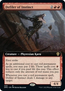 Defiler of Instinct (Extended Art) (406) [DMU] - MTG Single