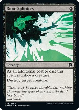 Bone Splinters (83) [DMU] - MTG Single