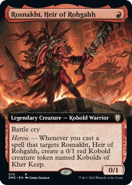 Rosnakht Heir of Rohgahh (Extended Art) (75) [DMC] - MTG Single