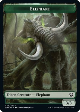 Elephant // Treasure Double-sided Token (0) [DMC] - MTG Single