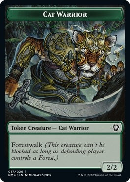 Cat Warrior Token (0) [DMC] - MTG Single