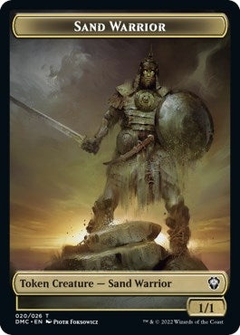 Sand Warrior Token (0) [DMC] - MTG Single