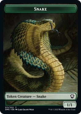 Snake // Egg Double-sided Token (0) [DMC] - MTG Single