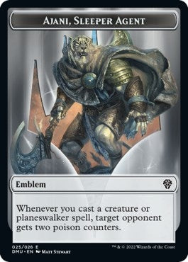 Emblem - Ajani Sleeper Agent (0) [DMU] - MTG Single