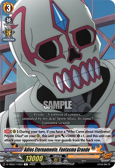Adios Eternamente Fantasma Grande (3112) [D-TB03] - Cardfight Vanguard Single