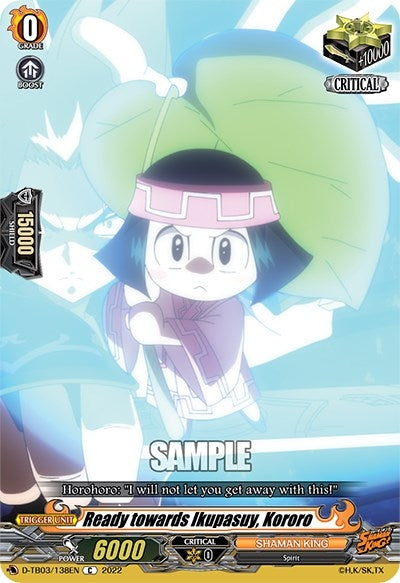 Ready towards Ikupasuy Kororo (3138) [D-TB03] - Cardfight Vanguard Single