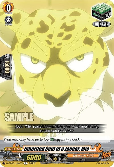 Inherited Soul of a Jaguar Mic (3148) [D-TB03] - Cardfight Vanguard Single