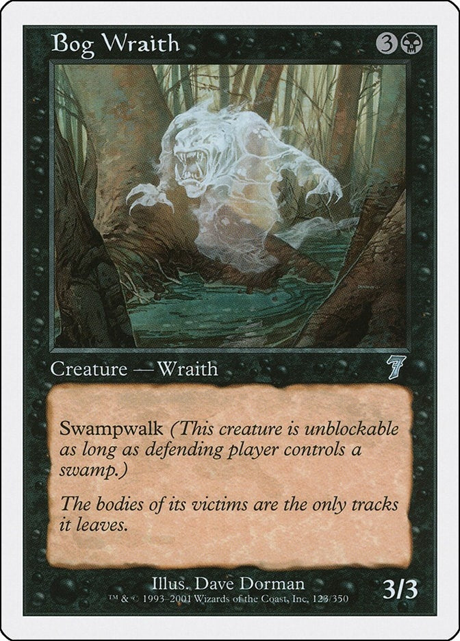Bog Wraith (123) [7ED] - MTG Single