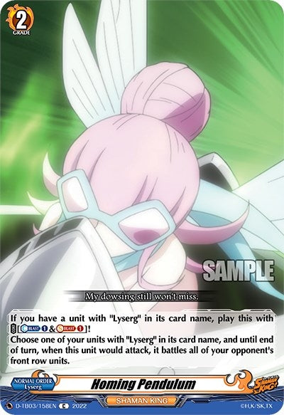 Homing Pendulum (3158) [D-TB03] - Cardfight Vanguard Single