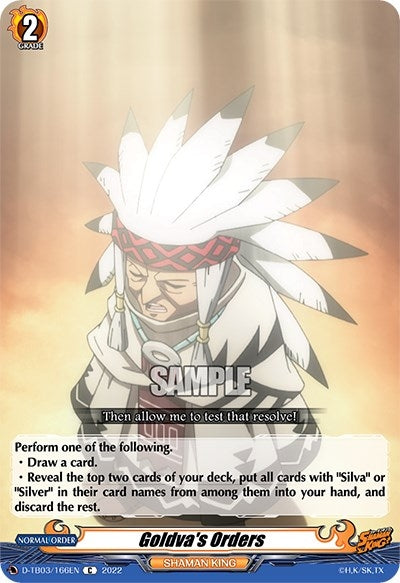 Goldva’s Orders (3166) [D-TB03] - Cardfight Vanguard Single