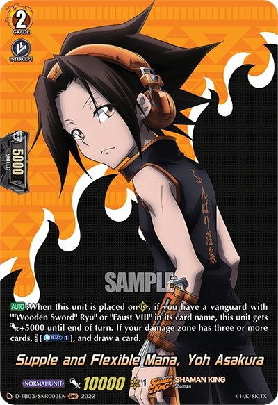 Supple and Flexible Mana Yoh Asakura (SKR) (3003) [D-TB03] - Cardfight Vanguard Single