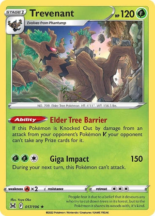Image for Trevenant (017/196) (SWSH11: Lost Origin) - Pokemon