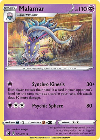 Image for Malamar (078/196) (SWSH11: Lost Origin) - Pokemon