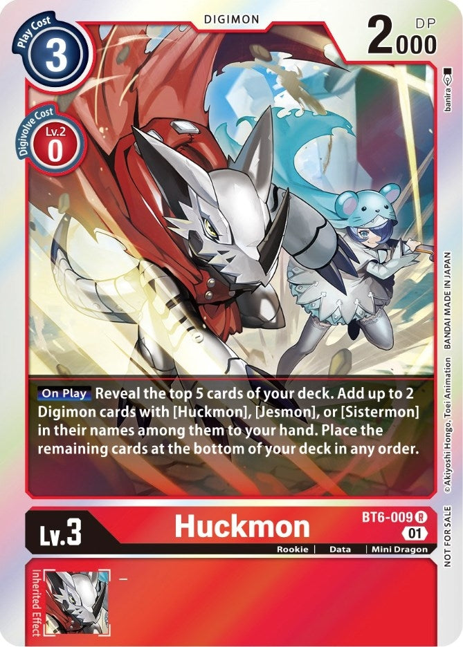 Huckmon (Event Pack 3) (6009) [BT06] - Digimon Card Game Single