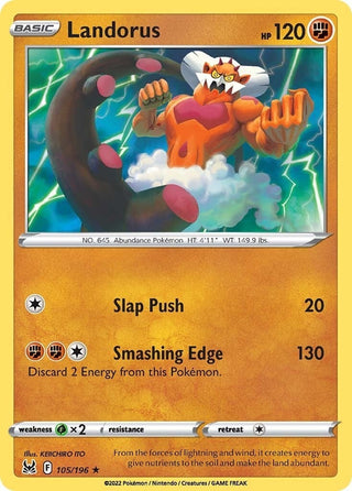 Image for Landorus (105/196) (SWSH11: Lost Origin) - Pokemon