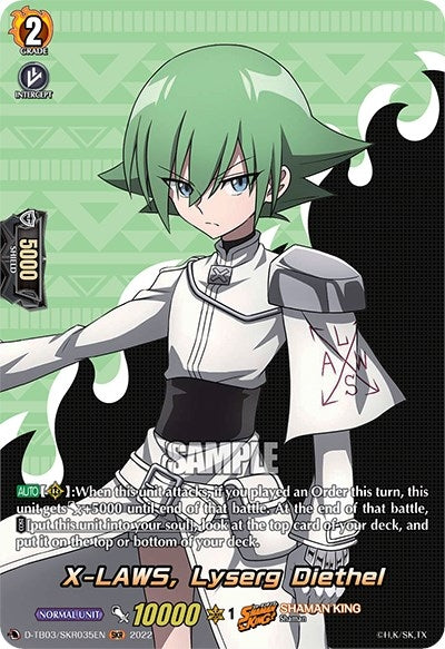 X-LAWS Lyserg Diethel (SKR) (3035) [D-TB03] - Cardfight Vanguard Single