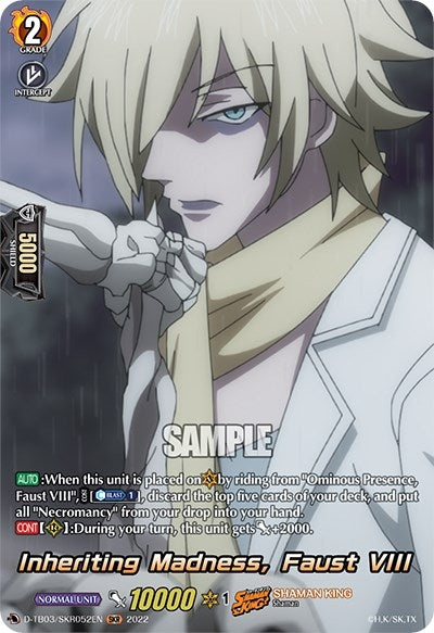 Inheriting Madness Faust VIII (SKR) (3052) [D-TB03] - Cardfight Vanguard Single