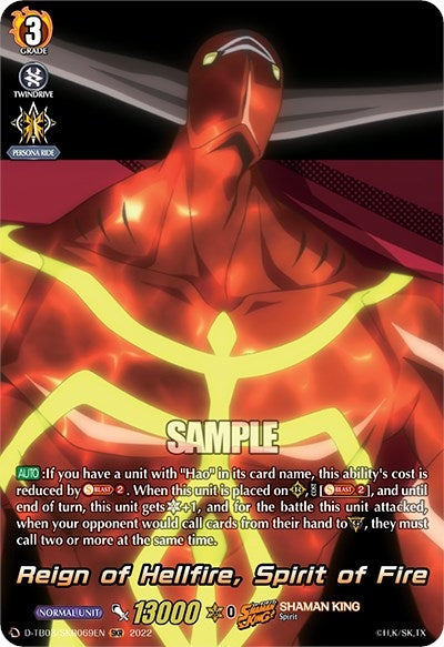 Reign of Hellfire Spirit of Fire (SKR) (3069) [D-TB03] - Cardfight Vanguard Single