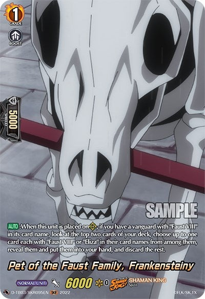 Pet of the Faust Family Frankensteiny (SKR) (3095) [D-TB03] - Cardfight Vanguard Single