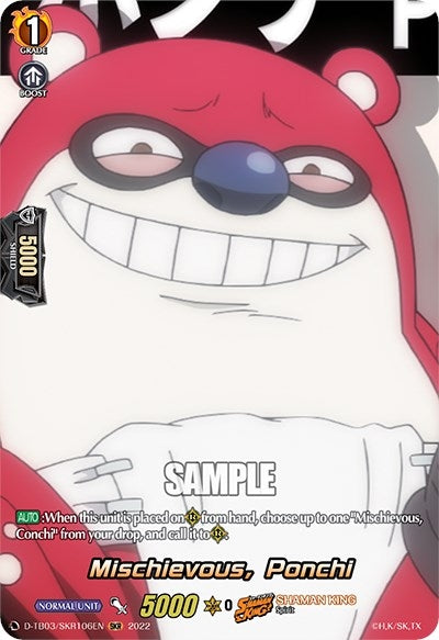 Mischievous Ponchi (SKR) (3106) [D-TB03] - Cardfight Vanguard Single