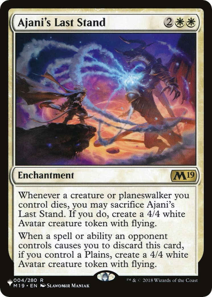 Ajani’s Last Stand (4) [LIST] - MTG Single