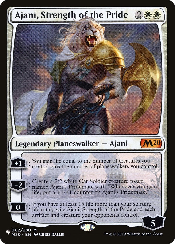 Ajani Strength of the Pride (2) [LIST] - MTG Single
