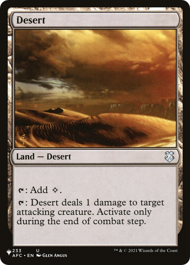 Desert (233) [LIST] - MTG Single