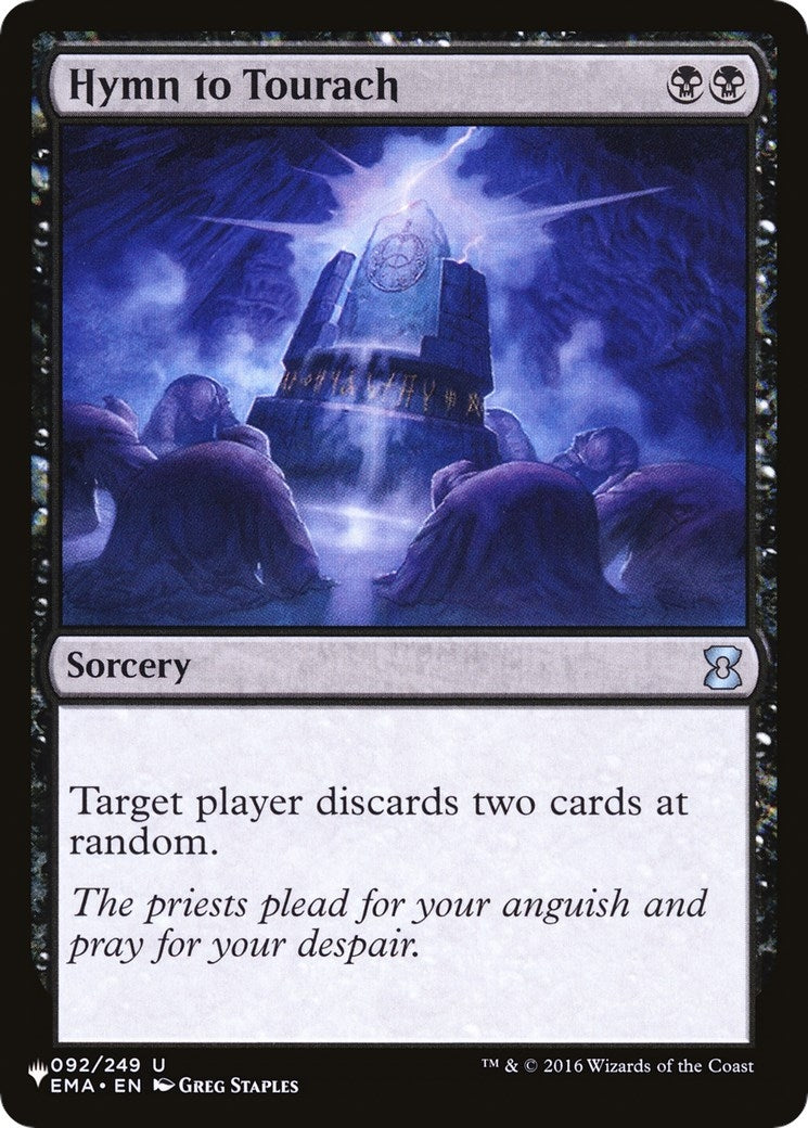 Hymn to Tourach (92) [LIST] - MTG Single