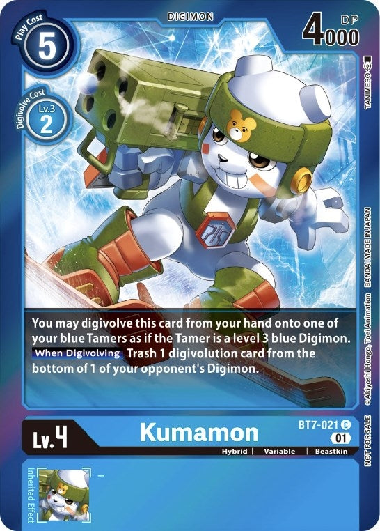 Kumamon (Event Pack 3) (7021) [BT07] - Digimon Card Game Single