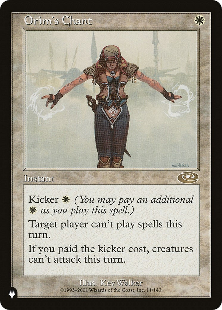 Orim’s Chant (11) [LIST] - MTG Single