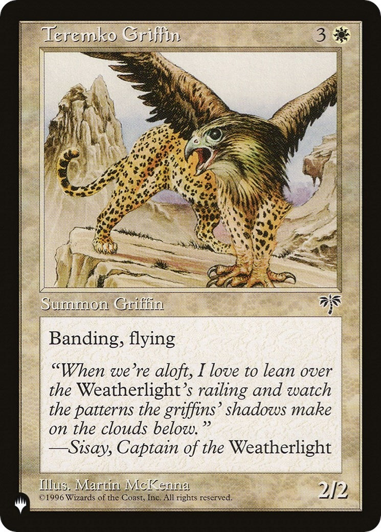 Teremko Griffin [LIST] - MTG Single