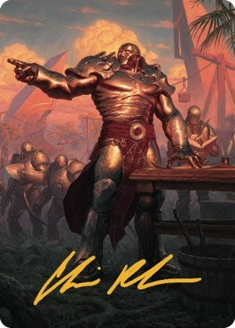 Karn Living Legacy Art Card (1/81) (Gold-Stamped Signature) (1) [ASDMU] - MTG Single