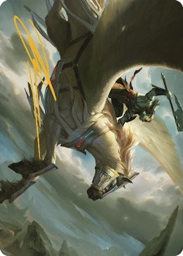 Cleaving Skyrider Art Card (Gold-Stamped Signature) (5) [ASDMU] - MTG Single