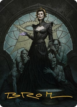 Liliana of the Veil Art Card (Gold-Stamped Signature) (24) [ASDMU] - MTG Single
