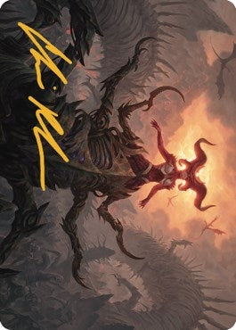 Sheoldred the Apocalypse Art Card (Gold-Stamped Signature) (26) [ASDMU] - MTG Single