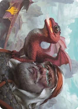 Dragon Whelp Art Card (Gold-Stamped Signature) (29) [ASDMU] - MTG Single
