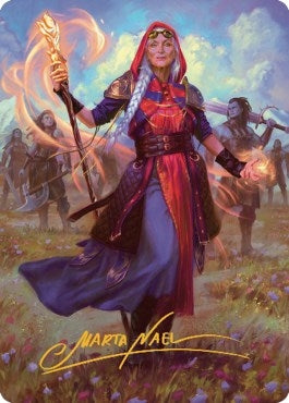 Jaya Fiery Negotiator Art Card (34/81) (Gold-Stamped Signature) (34) [ASDMU] - MTG Single