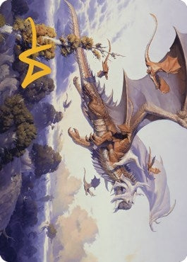 Rith Liberated Primeval Art Card (Gold-Stamped Signature) (52) [ASDMU] - MTG Single