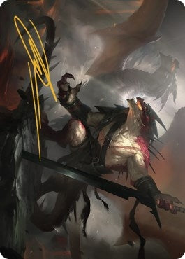 Rivaz of the Claw Art Card (Gold-Stamped Signature) (53) [ASDMU] - MTG Single